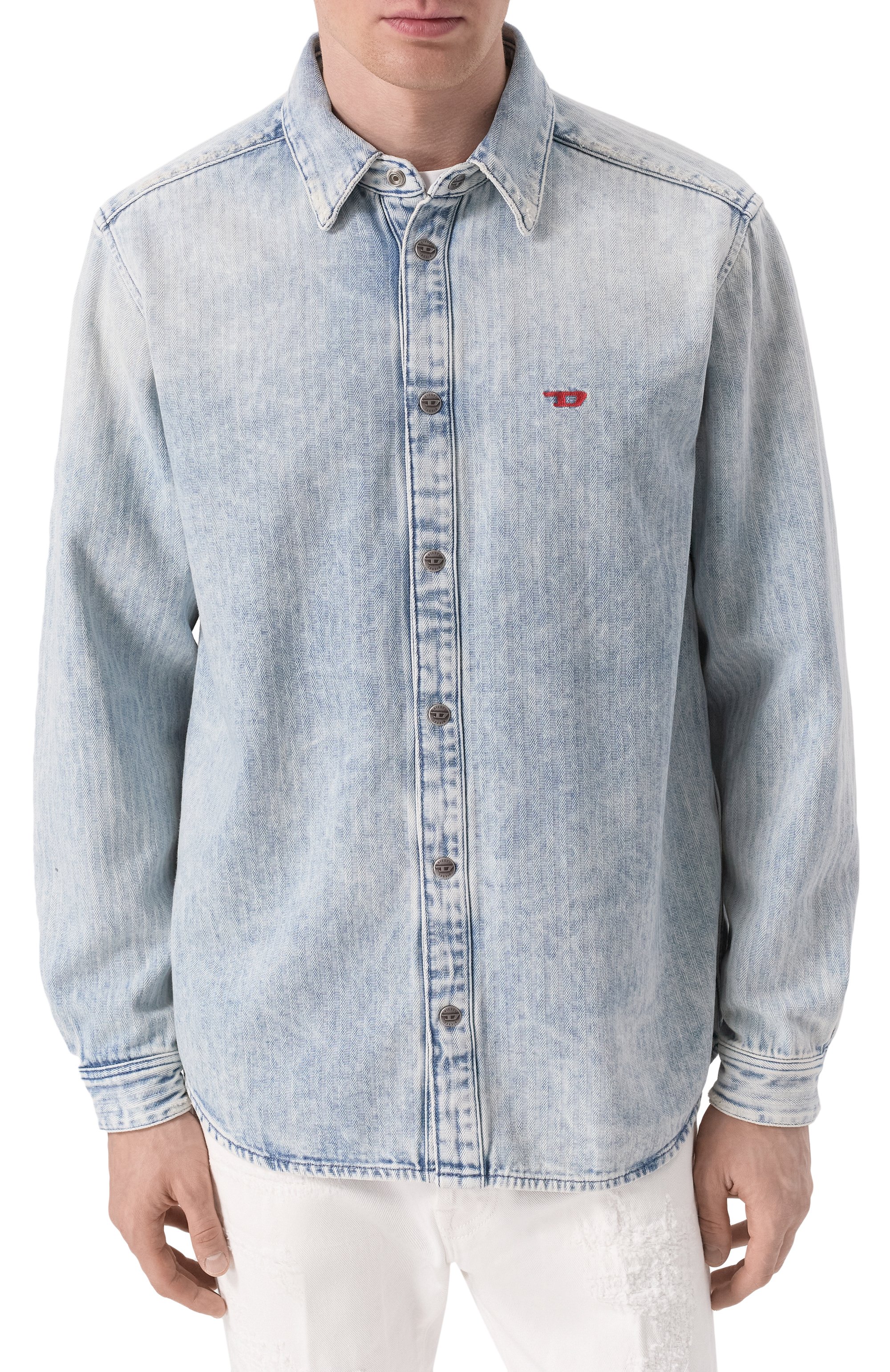 Джинсовая рубашка DIESEL, арт. A03534/09L60, фото 3