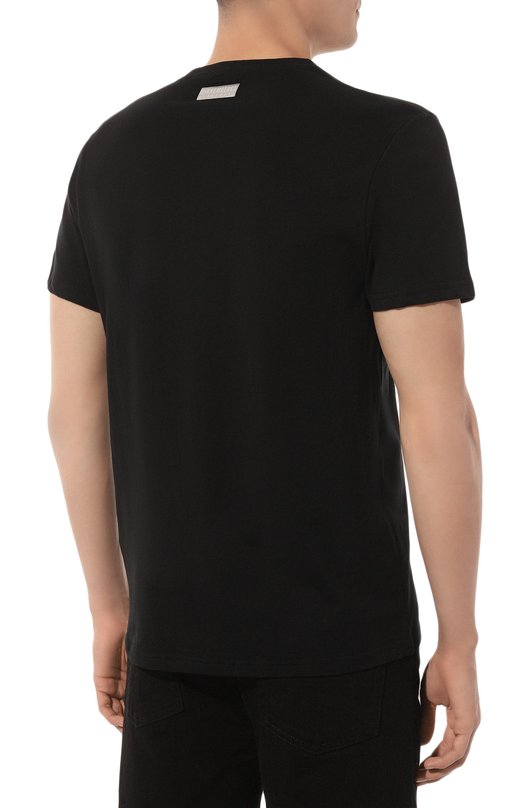 Хлопковая футболка Dirk Bikkembergs BKK3MTS06 Чёрный  BKK3MTS06 Фото 4