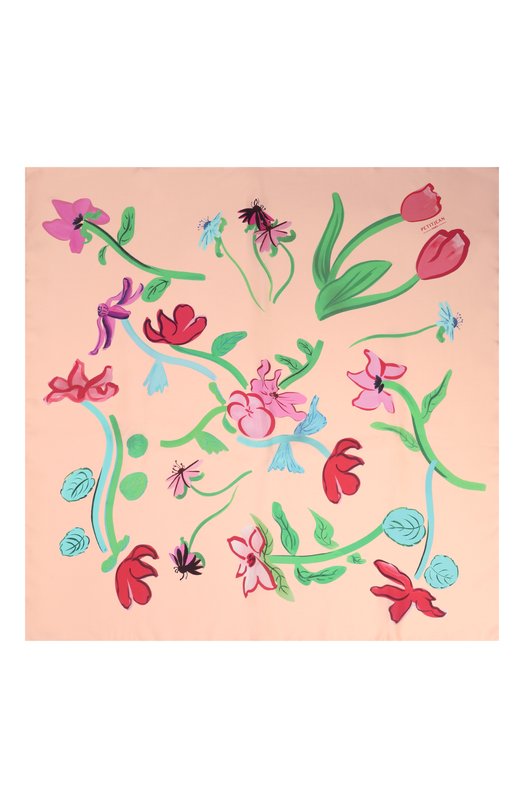 Шелковый платок Herbarium Petitjean Paris 19С22 Оранжевый  19С22 Фото 4