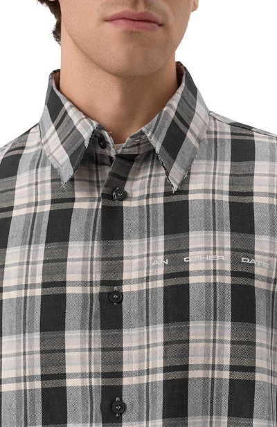 Рубашка изо льна и хлопка AN OTHER DATE, арт. S25MA0DSI159, фото 5