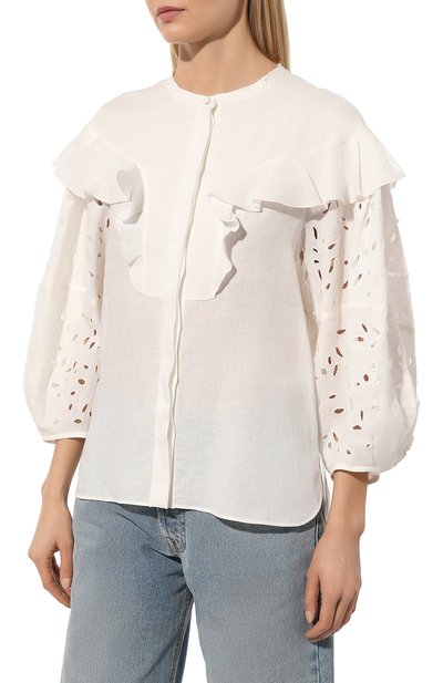 Льняная блузка CHLOÉ, арт. CHC22AHT17134, фото 3