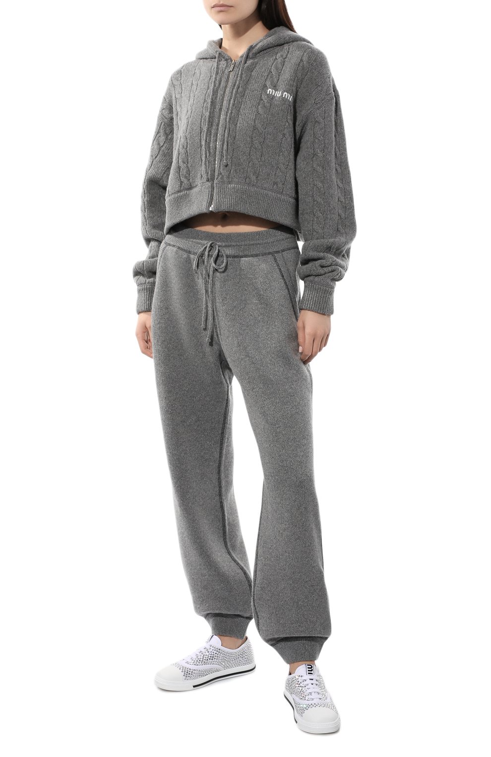Шерстяные джоггеры MIU MIU, арт. MMP164-1ZDJ-F0031, фото 2