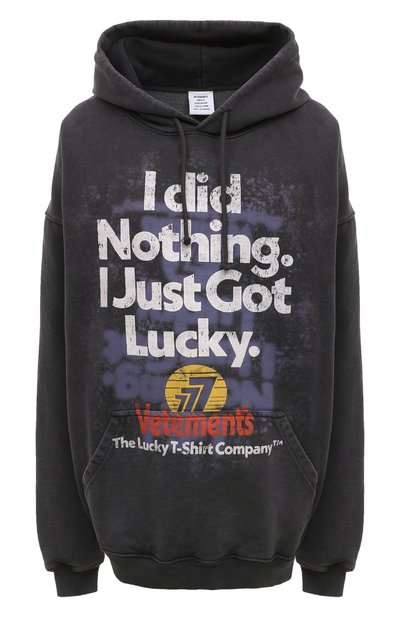 Женский хлопковое худи VETEMENTS, арт. UA53HD445B 1606/W