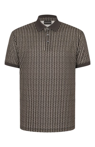 Мужское поло из лиоцелла и хлопка EMPORIO ARMANI, арт. EM005356/AF24857