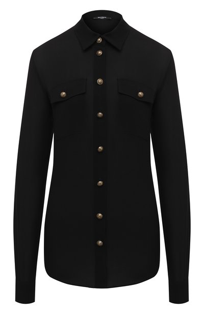 Женская шелковая рубашка BALMAIN, арт. UF12670/S037
