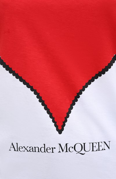 Хлопковая футболка ALEXANDER MCQUEEN, арт. 642485/QZACA, фото 5