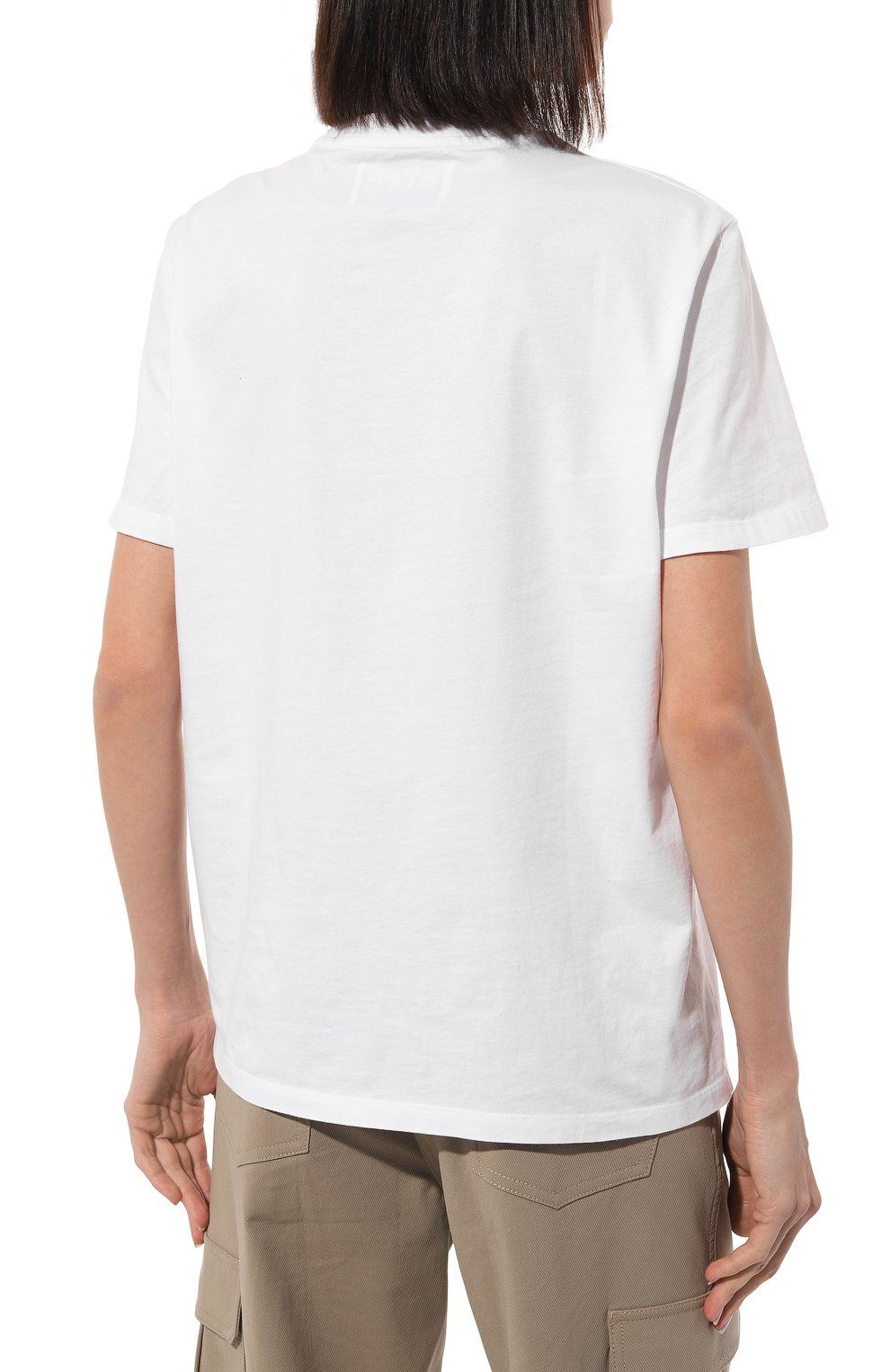 Хлопковая футболка GOLDEN GOOSE DELUXE BRAND белого цвета по цене 14300 руб., арт. GWP01220.P000594.10272, фото 4 Хлопковая футболка GOLDEN GOOSE DELUXE BRAND, арт. GWP01220.P000594.10272, фото 4