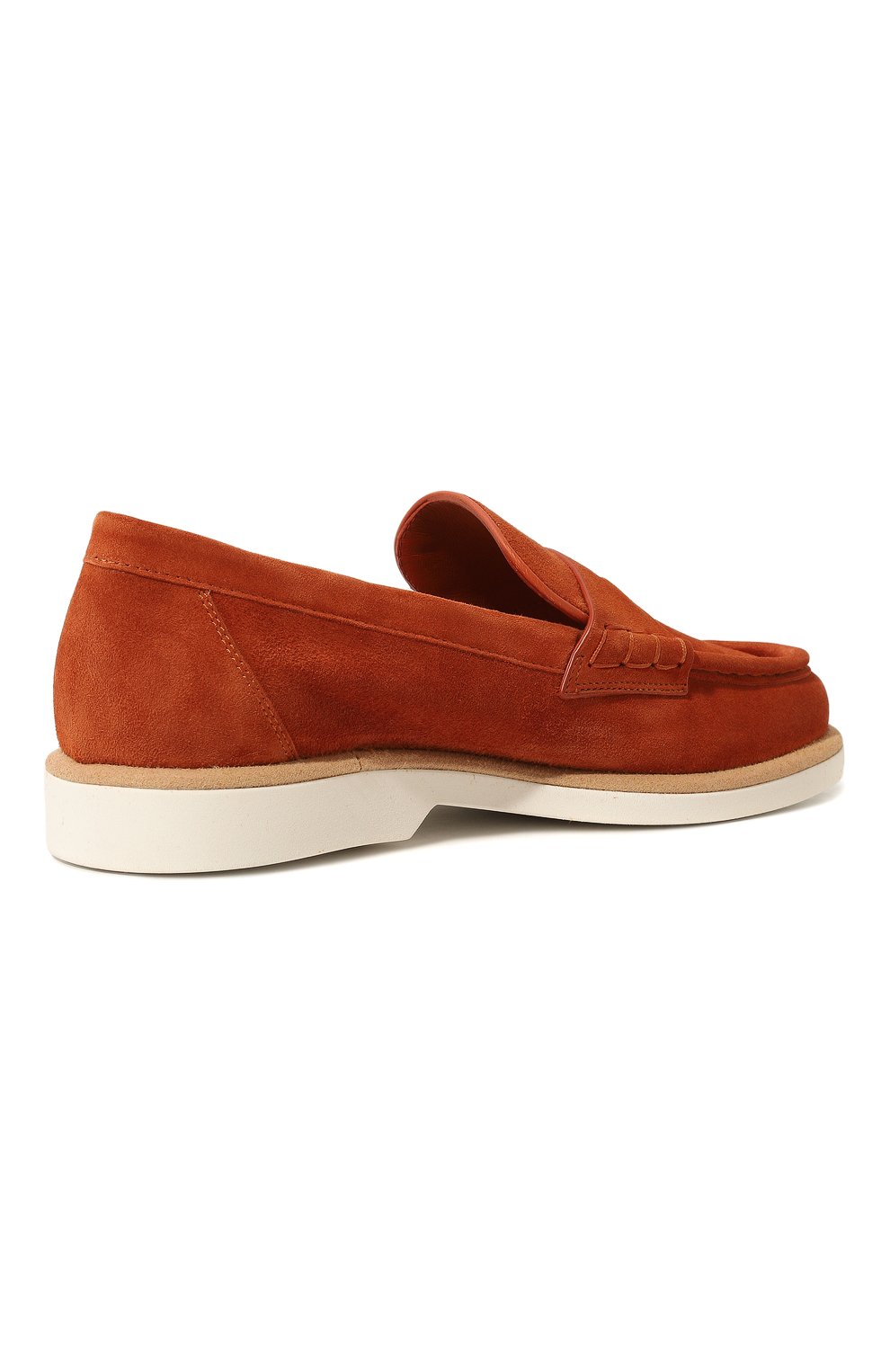 Замшевые пенни-лоферы SANTONI, арт. WUQY59818BIASTW1, фото 5