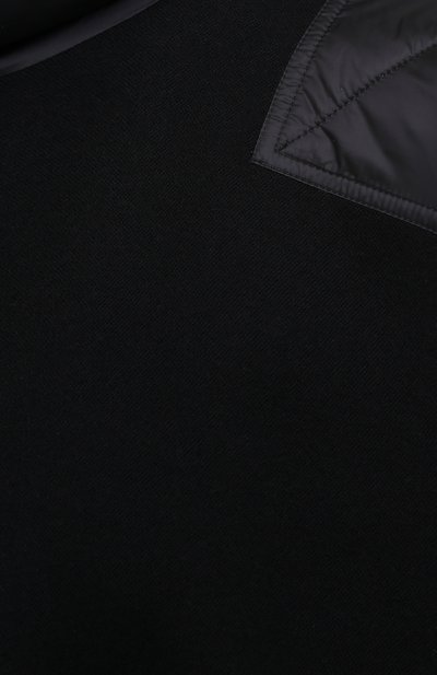 Шерстяное пончо MONCLER черного цвета по цене 99500 руб., арт. G1-093-3G515-00-A0189, фото 5 Шерстяное пончо MONCLER, арт. G1-093-3G515-00-A0189, фото 5