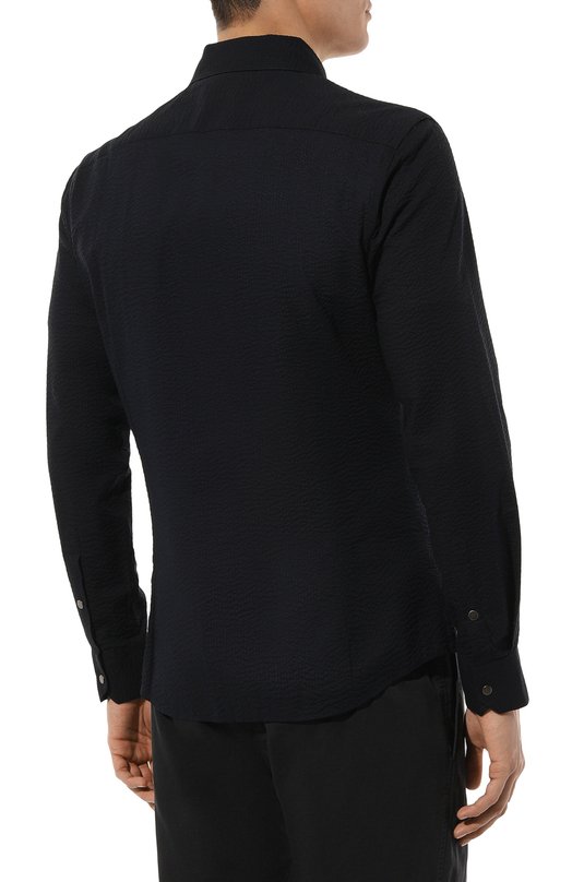 Хлопковая рубашка Giorgio Armani 8WGCCZ5H/TZ272 Синий  8WGCCZ5H/TZ272 Фото 4