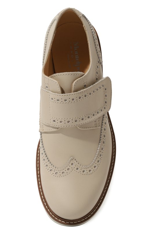 Кожаные дерби Montelpare Tradition Бежевый, фото 4