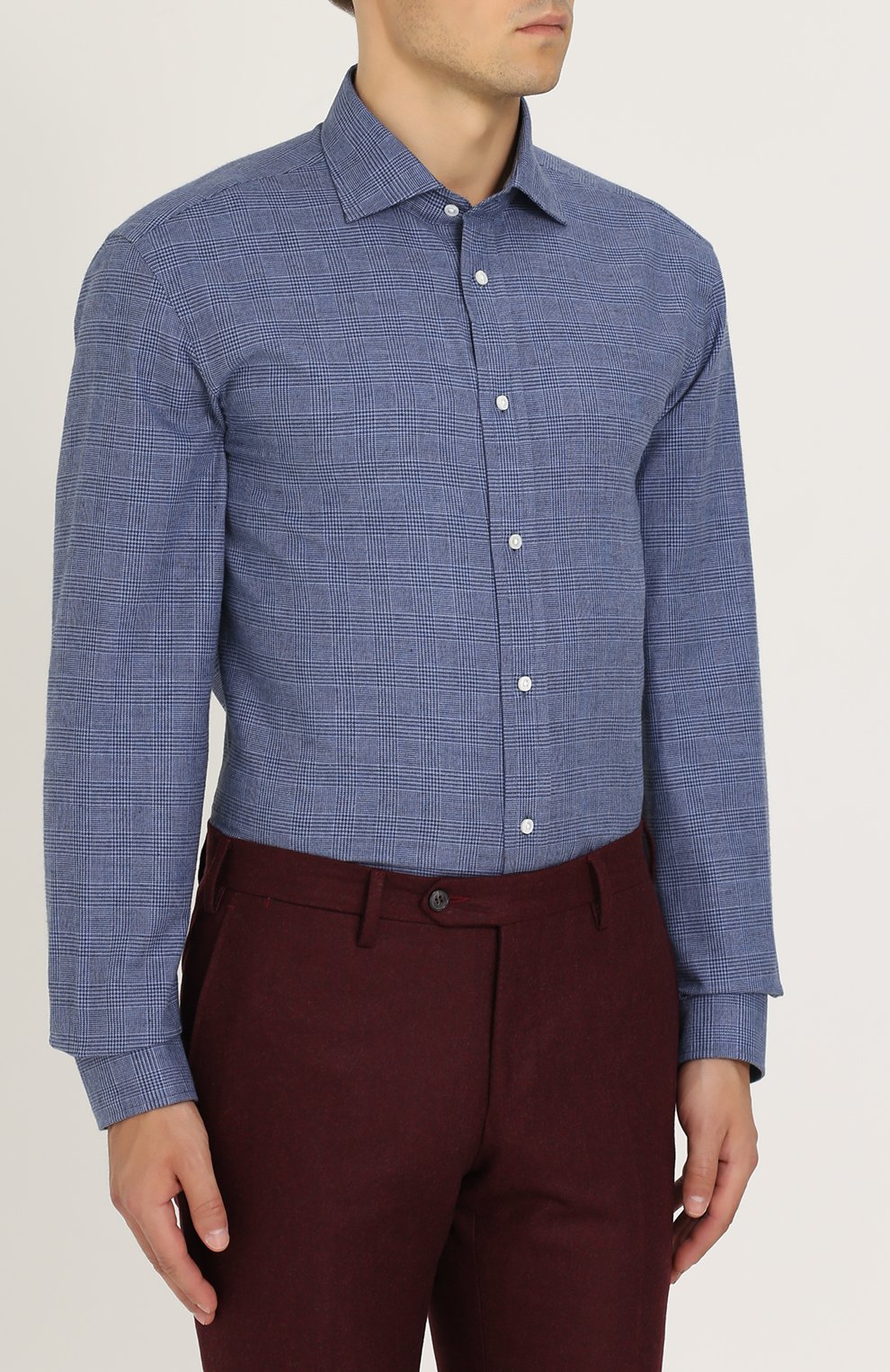 Хлопковая рубашка с принтом RALPH LAUREN, арт. 790659544, фото 3