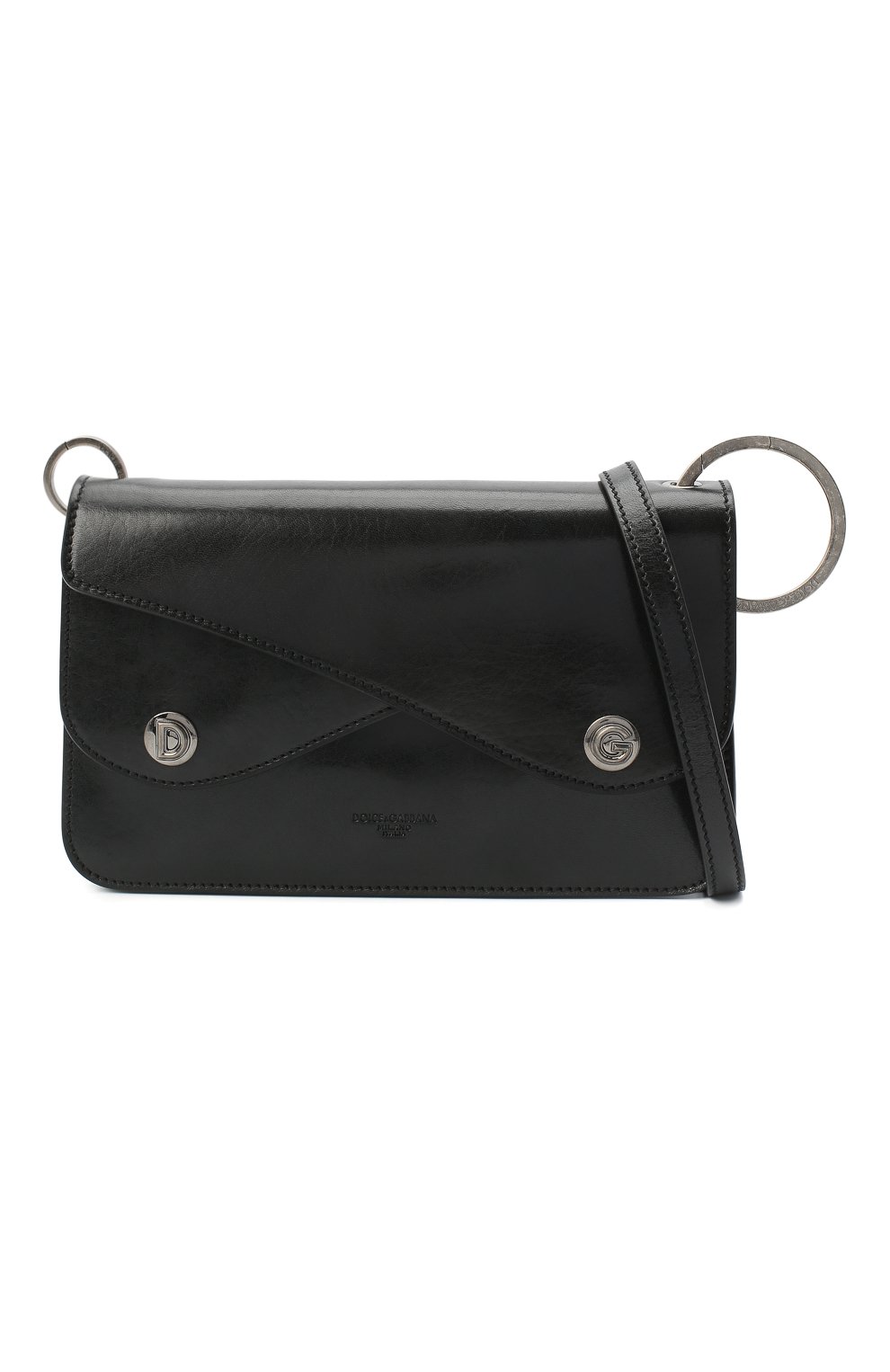 Кожаная сумка biker DOLCE & GABBANA черного цвета по цене 212000 руб., арт. BM6944/AW352, фото 6 Кожаная сумка biker DOLCE & GABBANA, арт. BM6944/AW352, фото 6