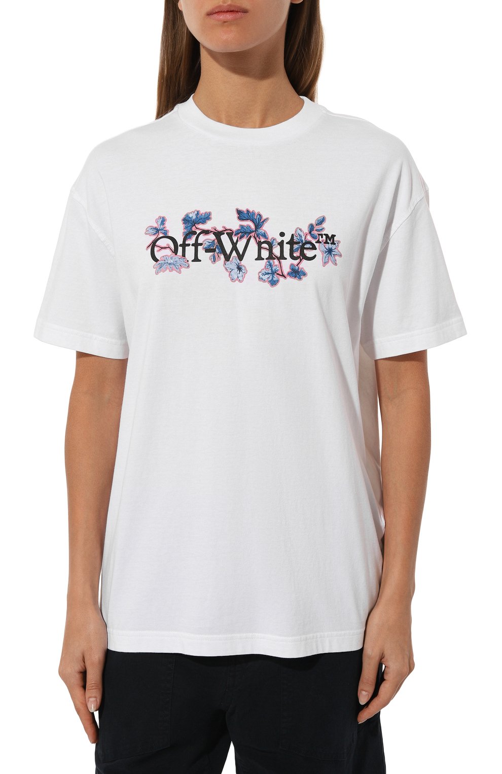 Хлопковая футболка OFF-WHITE, арт. 0WAA089F24JER003, фото 3