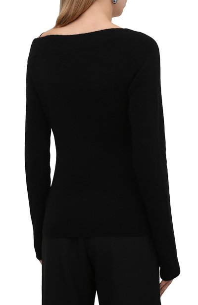 Пуловер HELMUT LANG черного цвета по цене 31950 руб., арт. L06HW705, фото 4 Пуловер HELMUT LANG, арт. L06HW705, фото 4