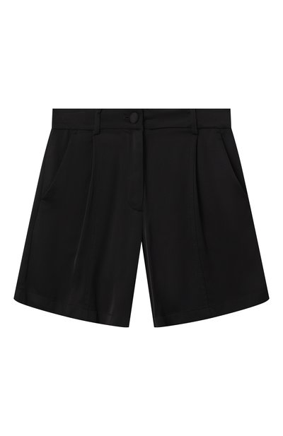 Шорты из вискозы N21 черного цвета по цене 19200 руб., арт. N2101C/N0397, фото 1 Шорты из вискозы N21, арт. N2101C/N0397, фото 1