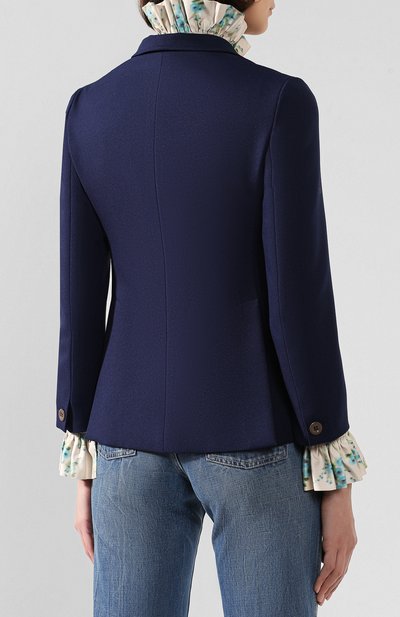 Жакет GUCCI синего цвета по цене 230400 руб., арт. 582469/Z798C, фото 4 Жакет GUCCI, арт. 582469/Z798C, фото 4
