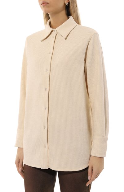 Вельветовая рубашка BOSS кремового цвета по цене 31950 руб., арт. 50525084, фото 3 Вельветовая рубашка BOSS, арт. 50525084, фото 3