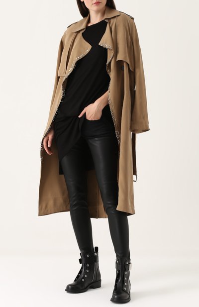 Джинсы-скинни с кожаной вставкой R13, арт. R13WM0041-73, фото 2