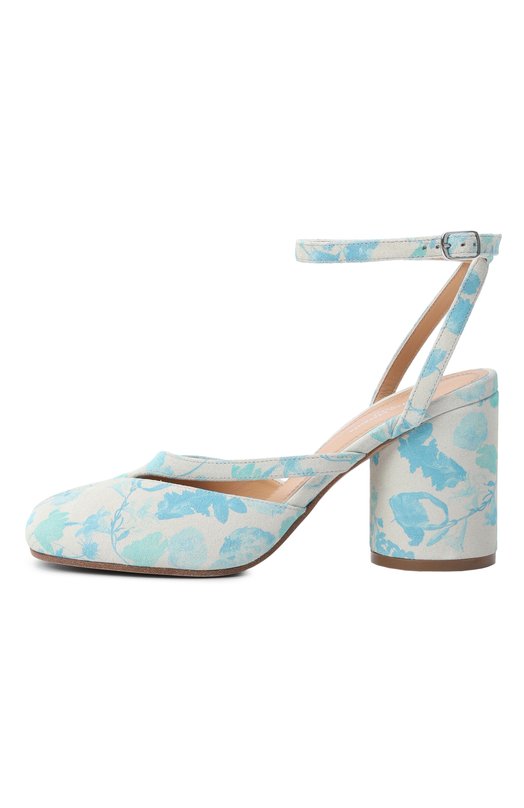 Замшевые туфли Tabi Maison Margiela S58WP0280/P7658 Голубой  S58WP0280/P7658 Фото 4