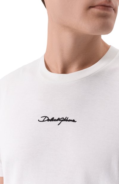 Хлопковая футболка DOLCE & GABBANA, арт. G8RN8Z/G7P0C, фото 5