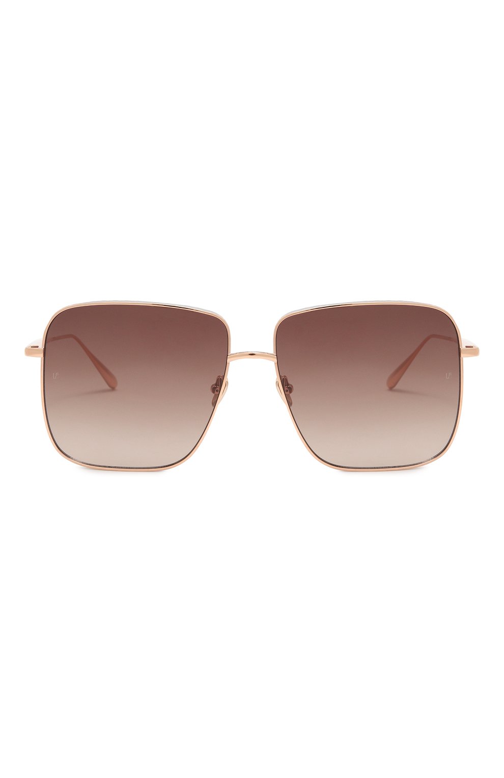 Солнцезащитные очки LINDA FARROW коричневого цвета по цене 99500 руб., арт. LFL1254C3SUN, фото 3 Солнцезащитные очки LINDA FARROW, арт. LFL1254C3SUN, фото 3
