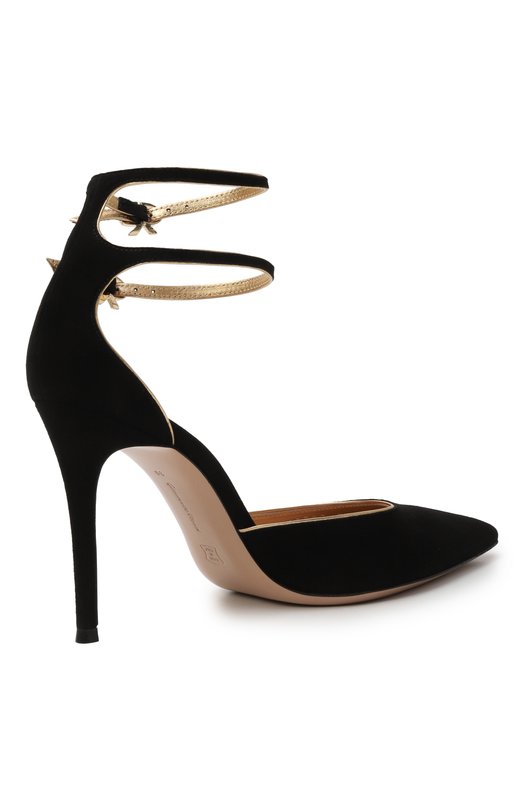 Замшевые туфли Ivette 95 Gianvito Rossi G40397.95RIC.XCKNEME Чёрный  G40397.95RIC.XCKNEME Фото 5