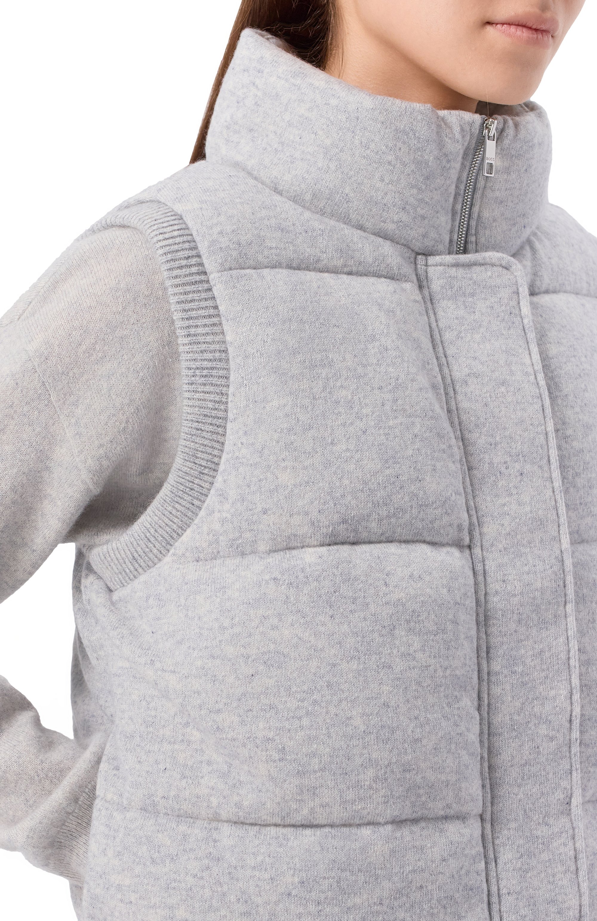 Утепленный жилет из шерсти и кашемира BOSS, арт. 50547894, фото 5