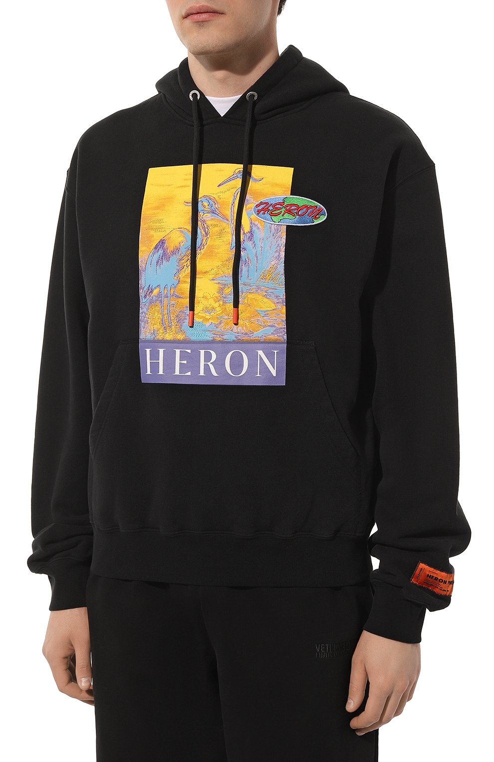 Хлопковое худи HERON PRESTON, арт. HMBB017S22JER005, фото 3