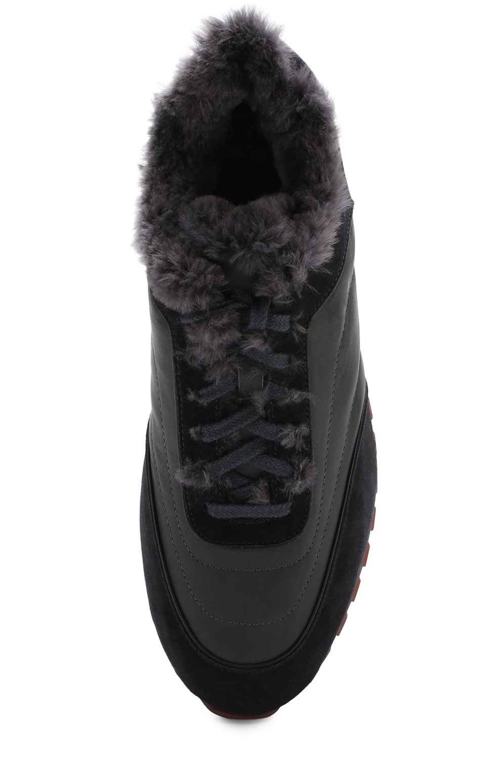 Кожаные кроссовки week end walk с внутренней меховой отделкой LORO PIANA, арт. FAG5655, фото 5