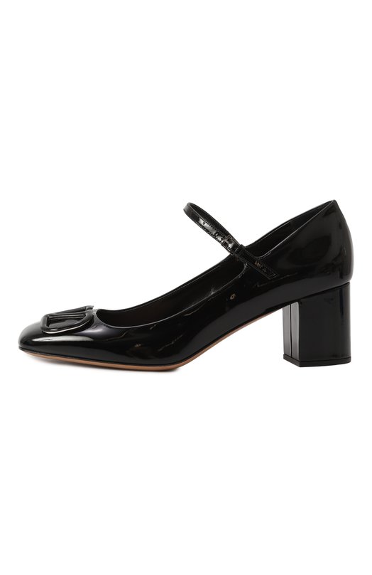 Кожаные туфли VLogo Signature Valentino 5W2S0IA4/TMK Чёрный  5W2S0IA4/TMK Фото 4