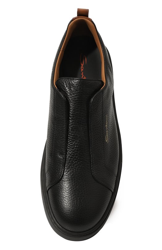 Кожаные кеды Santoni MBCG21995NEATLLD Чёрный  MBCG21995NEATLLD Фото 6