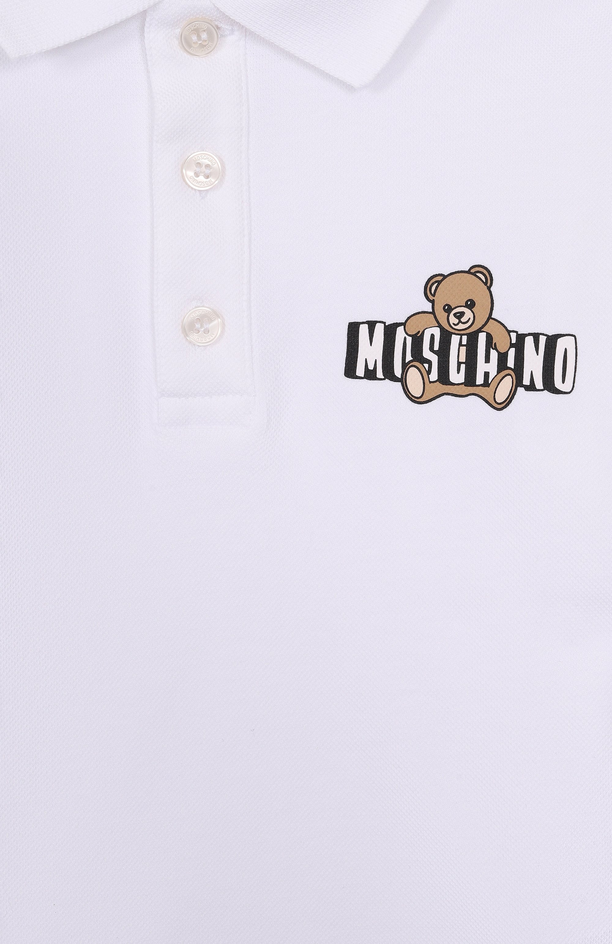 Хлопковое поло MOSCHINO, арт. HSM03Y/LFA09_001, фото 3