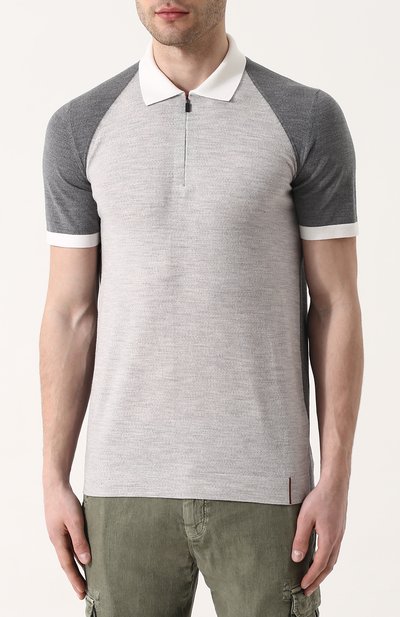 Шерстяное поло с короткими рукавами LORO PIANA, арт. FAI0677, фото 3