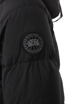 Женский пуховик junction CANADA GOOSE черного цвета, арт. 2602LB | Фото 6 (Длина (верхняя одежда): Короткие; Материал сплава: Проставлено; Драгоценные камни: Проставлено; Рукава: Длинные; Материал подклада: Синтетический материал; Стили: Кэжуэл; Кросс-КТ: Пуховик; Материал внешний: Синтетический материал)
