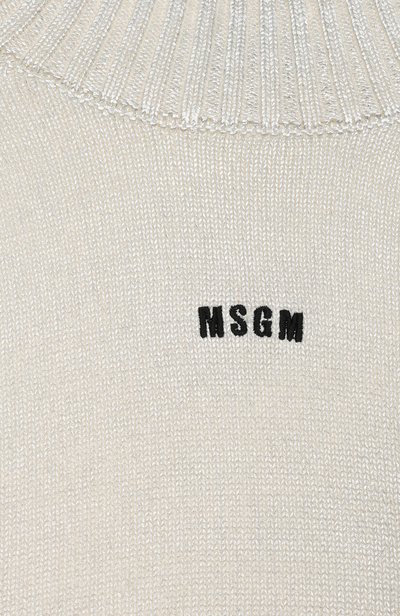 Хлопковый свитер MSGM KIDS, арт. F6MSJGJP207, фото 3