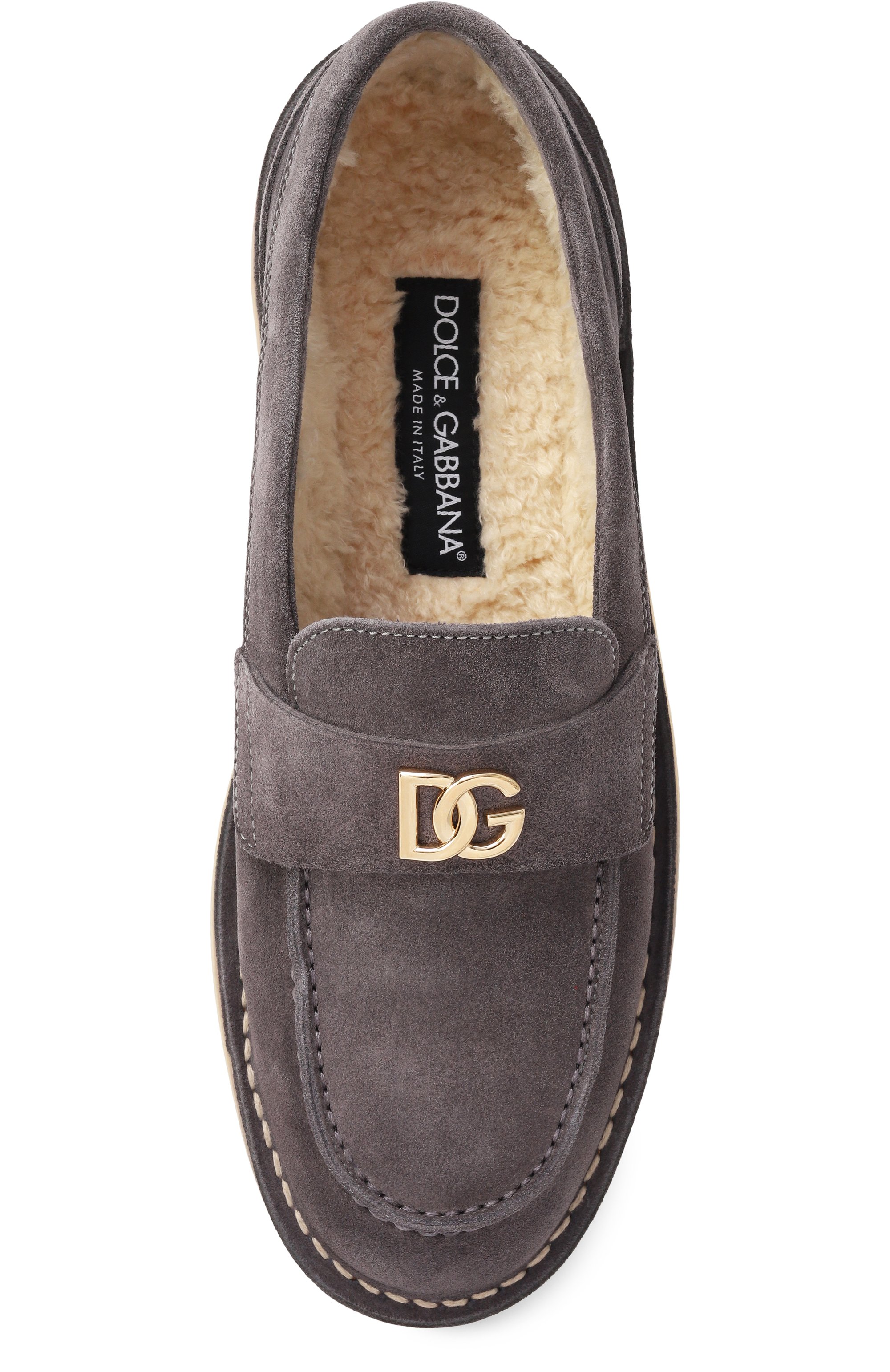 Замшевые лоферы DOLCE & GABBANA, арт. CP0182/A3G52, фото 6