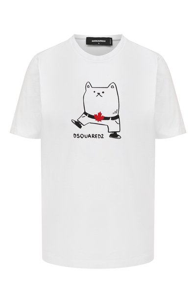 Женская хлопковая футболка DSQUARED2, арт. S75GD0262/S23009