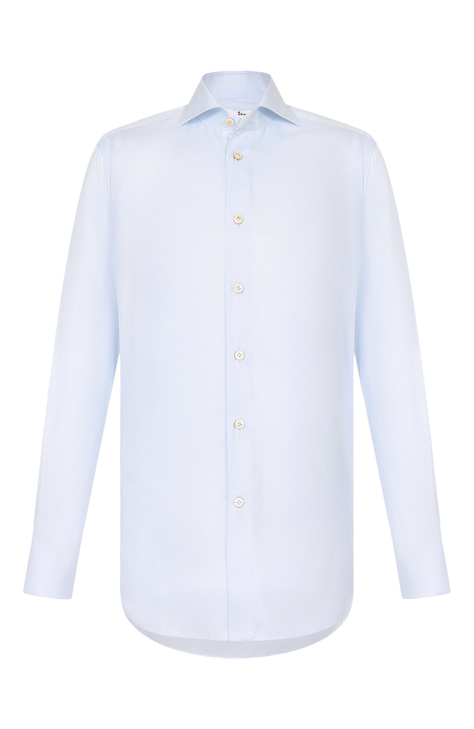 Хлопковая сорочка KITON голубого цвета по цене 84050 руб., арт. UCCH09870, фото 1 Хлопковая сорочка KITON, арт. UCCH09870, фото 1
