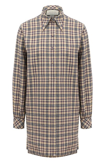 Рубашка из хлопка и шерсти GUCCI, арт. 637243 ZAFSV, фото 1