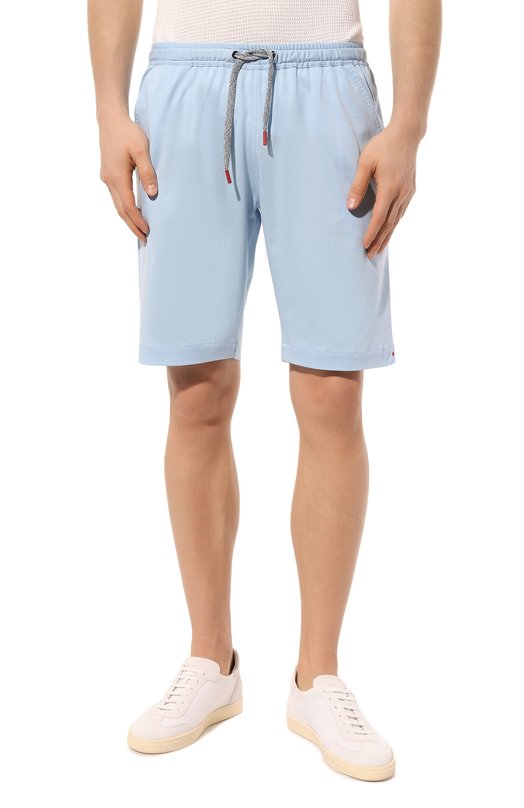 Хлопковые шорты Kiton UPSH0RTH08436 Голубой  UPSH0RTH08436 Фото 3