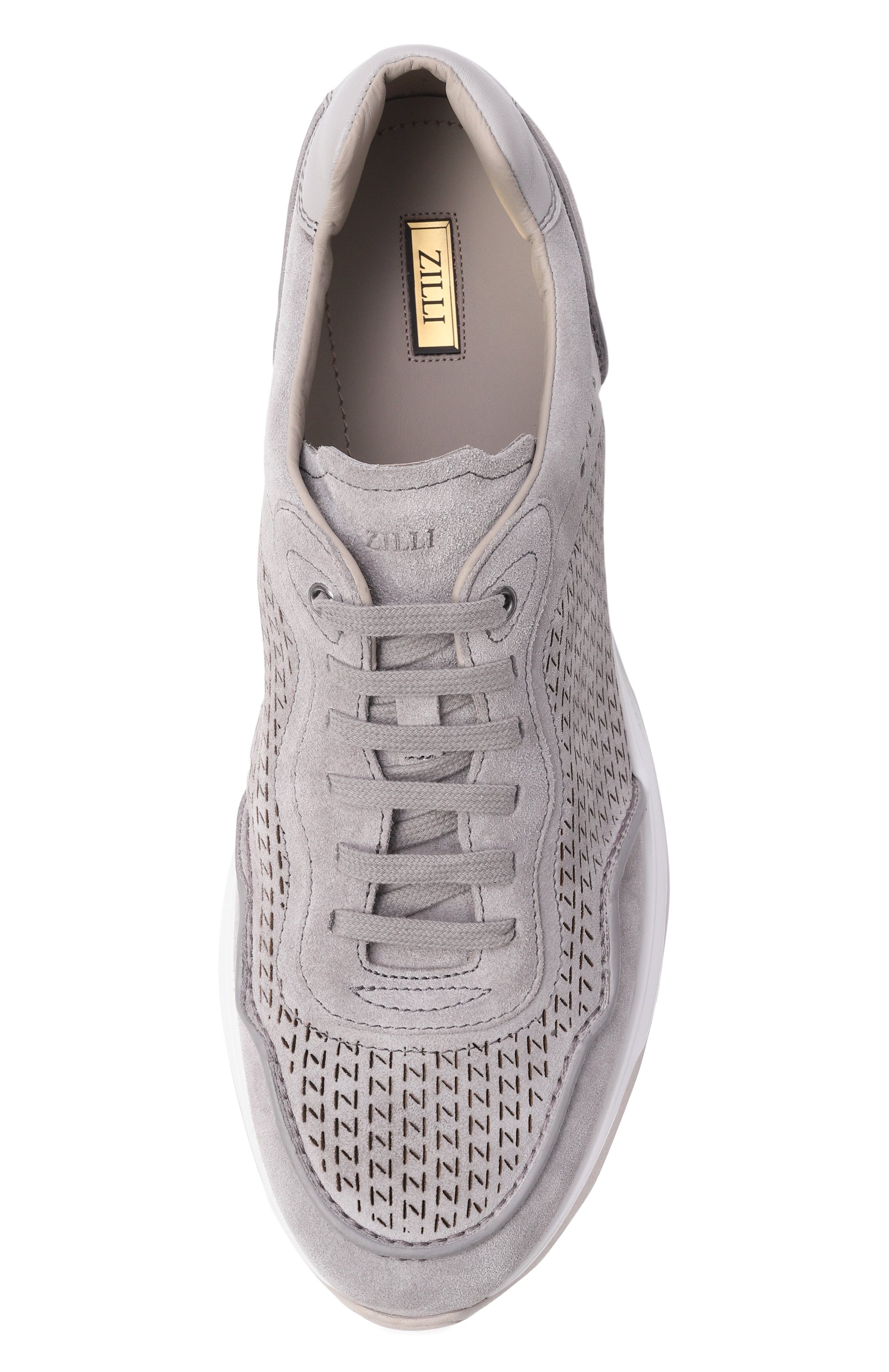 Замшевые кроссовки ZILLI, арт. H0199AM1194VZEV06, фото 5