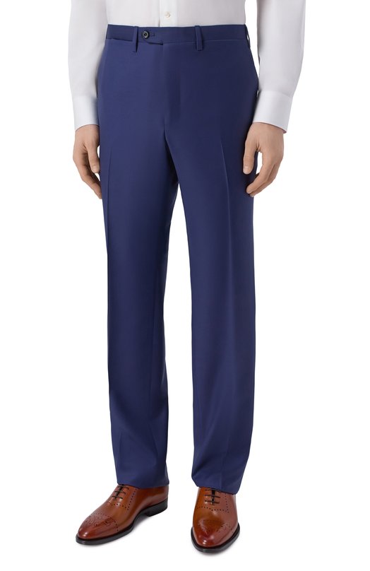 Шерстяной костюм Kiton UA81K08181 Синий  UA81K08181 Фото 4