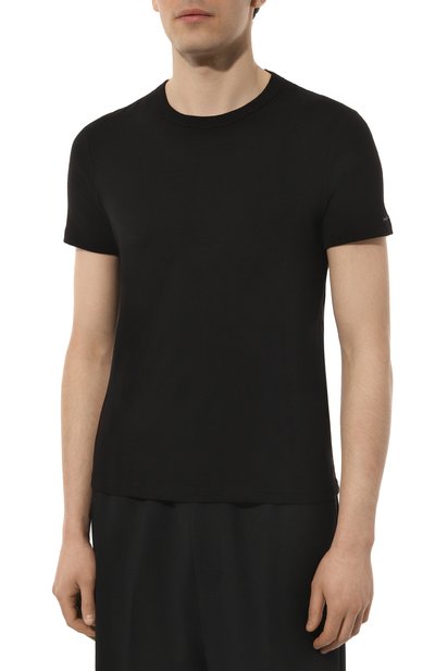 Хлопковая футболка KITON, арт. UNWM008K0747D, фото 3