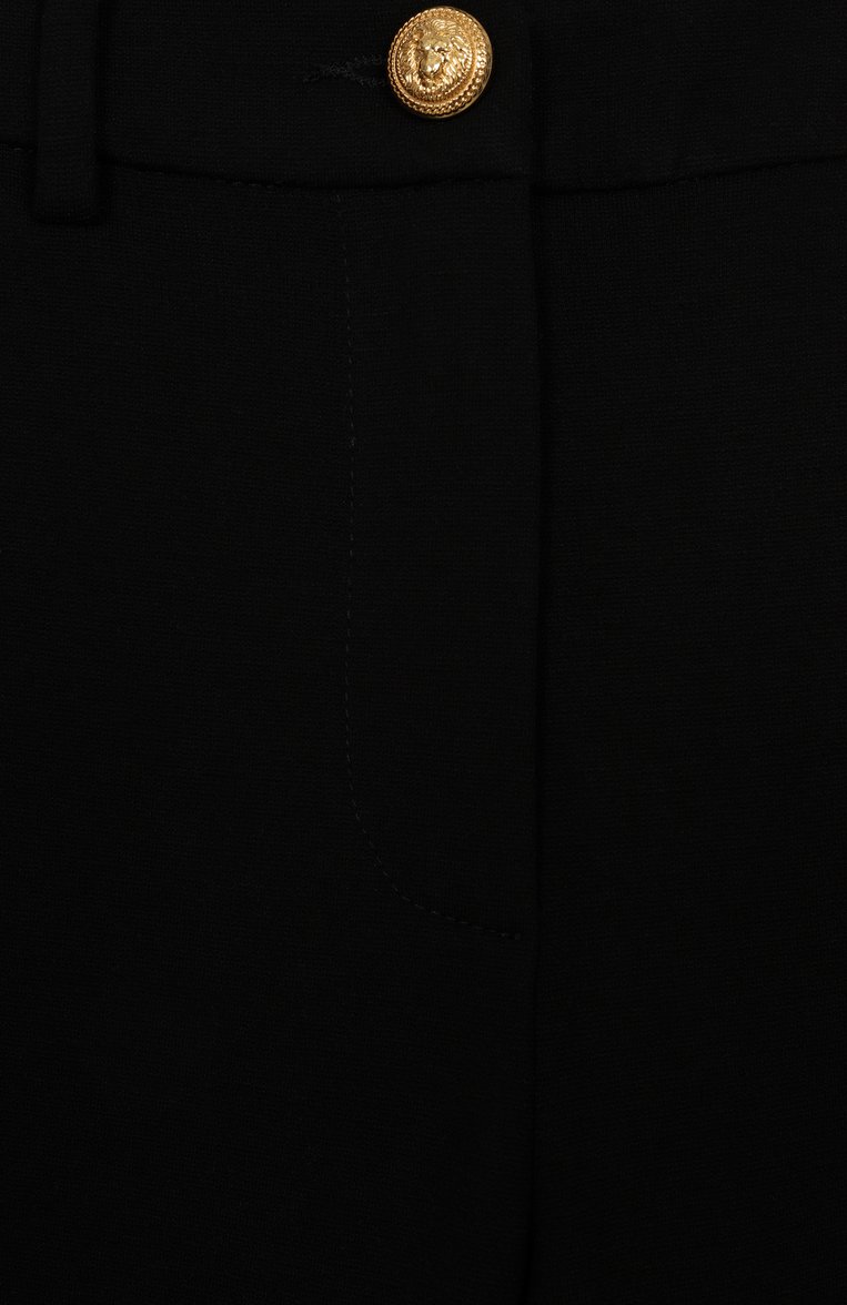Детские брюки из вискозы BALMAIN черного цвета, арт. BW6A80 | Фото 3 (Нос: Не проставлено; Материал внешний: Вискоза; Случай: Повседневный; Ростовка одежда: 12 лет | 152 см, 16 лет | 164 см, 13 - 15 лет | 158 см, 10 - 11 лет | 140 - 146см, 8 лет | 128 см)