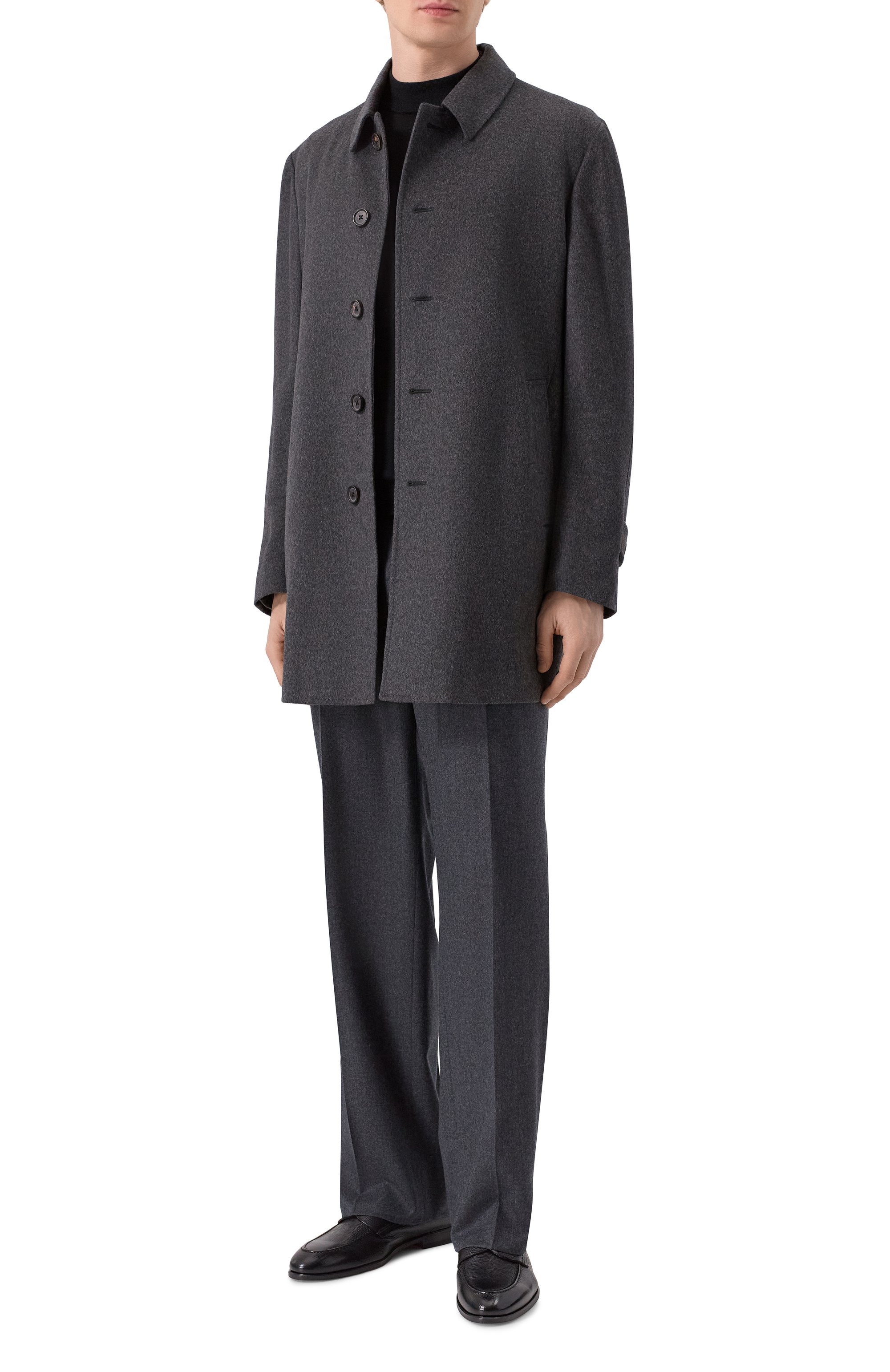 Шерстяные брюки CORNELIANI темно-серого цвета по цене 56050 руб., арт. 264L26-2618111, фото 2 Шерстяные брюки CORNELIANI, арт. 264L26-2618111, фото 2