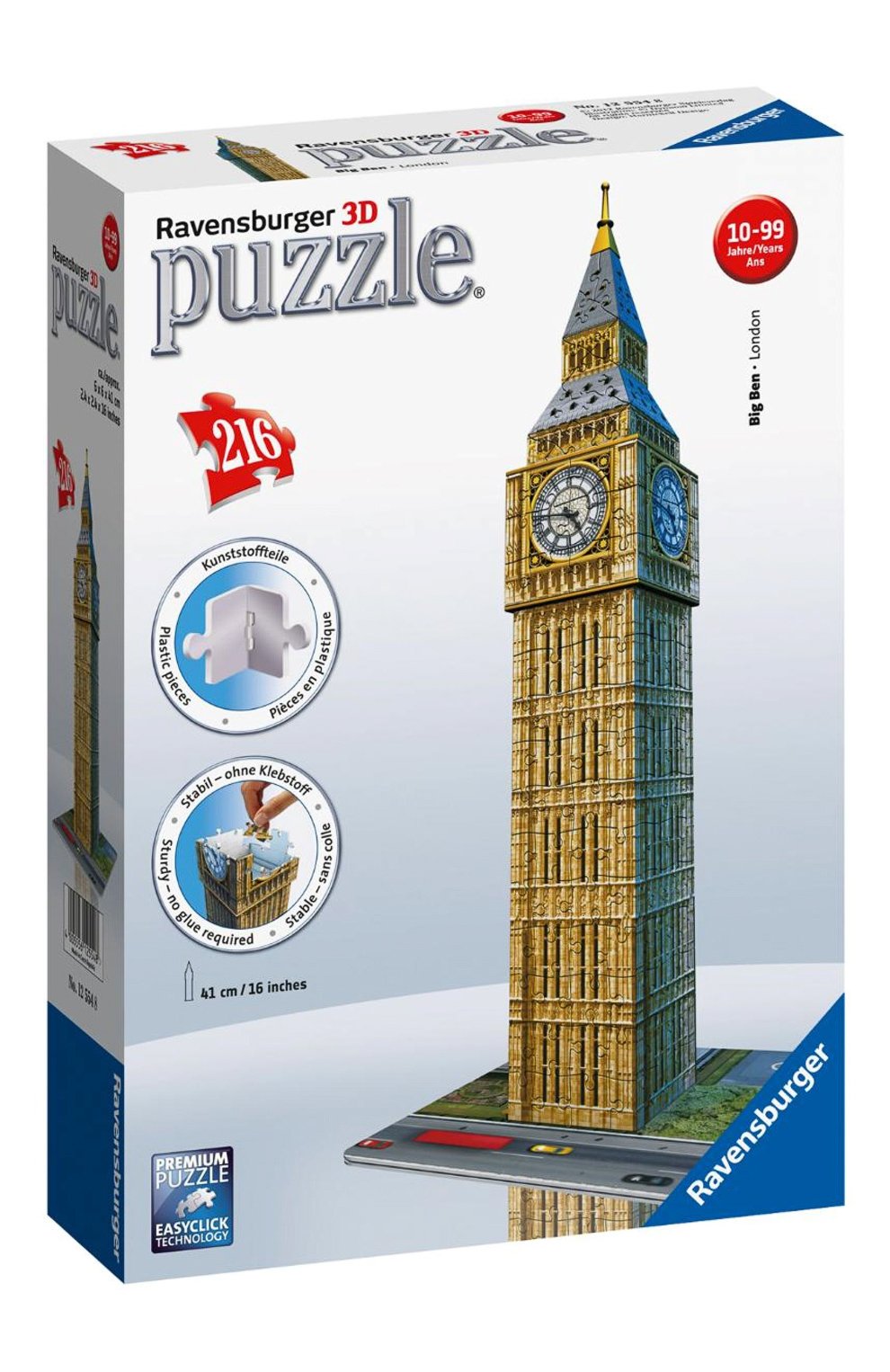 Пазл биг-бен 3d 216 деталей RAVENSBURGER, арт. 12554, фото 2