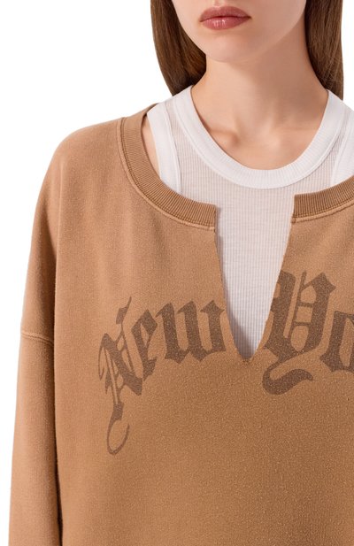 Свитшот из хлопка и лиоцелла R13, арт. R13WK251-001UU, фото 5