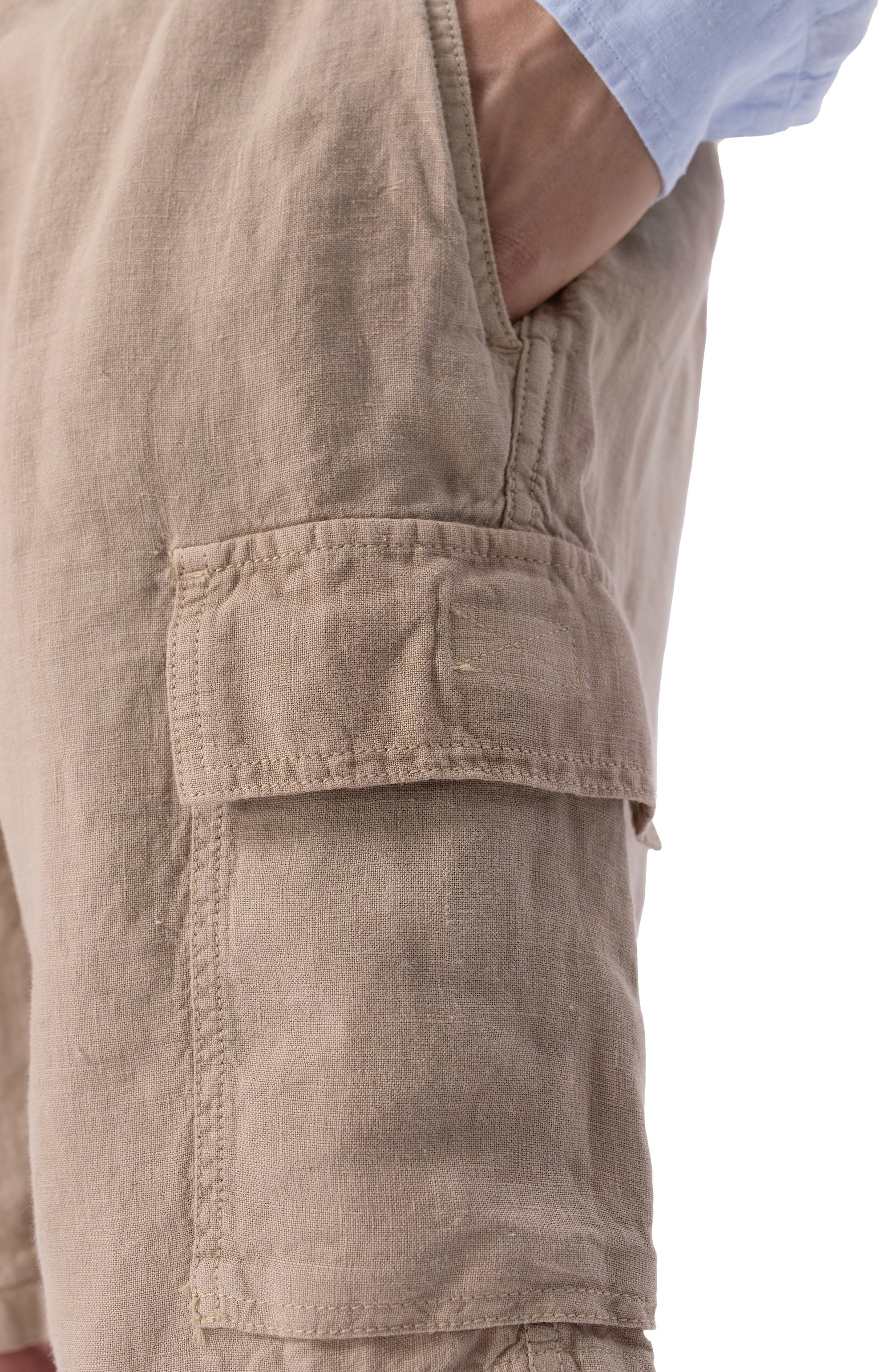 Льняные шорты VILEBREQUIN бежевого цвета по цене 31700 руб., арт. BAIE/U3U01, фото 5 Льняные шорты VILEBREQUIN, арт. BAIE/U3U01, фото 5