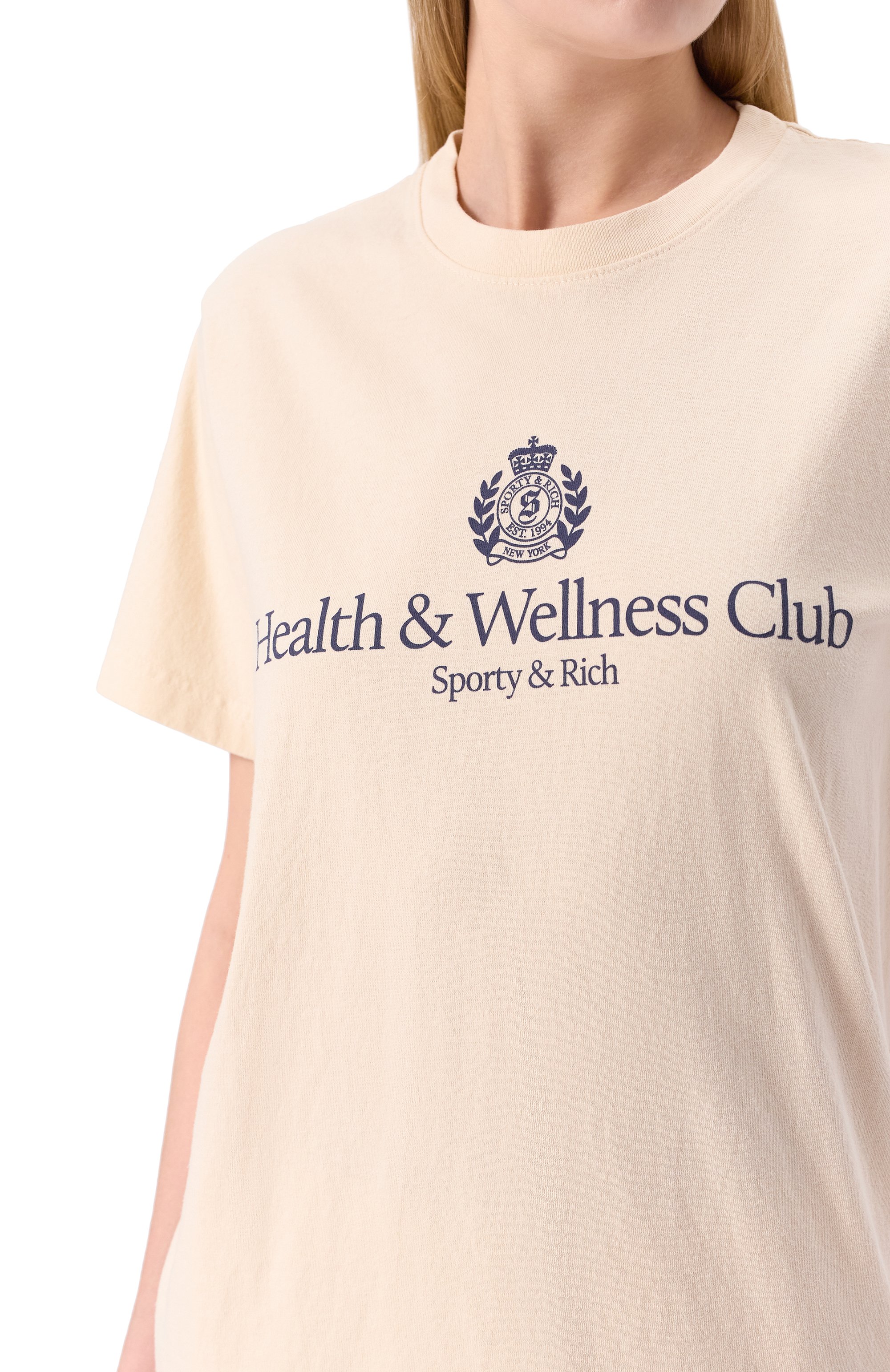 Хлопковая футболка SPORTY AND RICH, арт. T0043606241CR01, фото 9